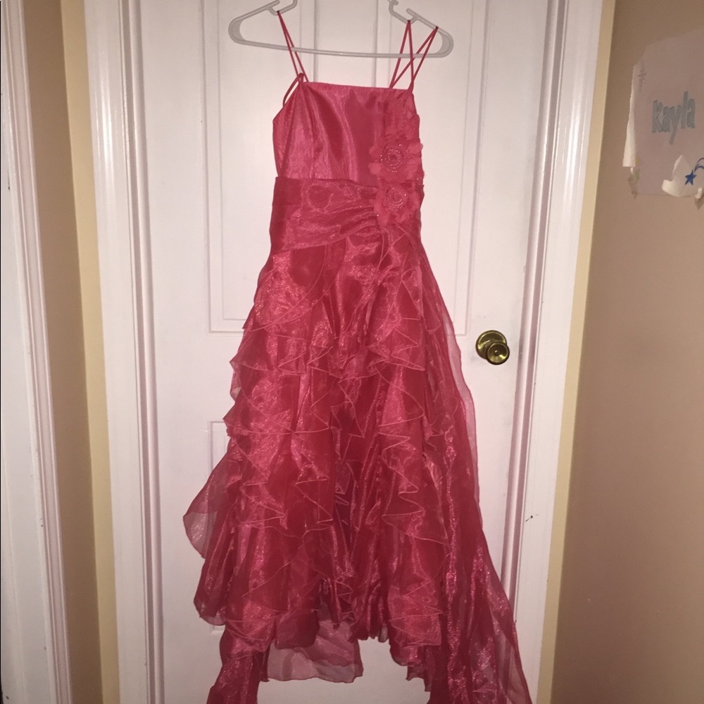 pink ball gown dress
